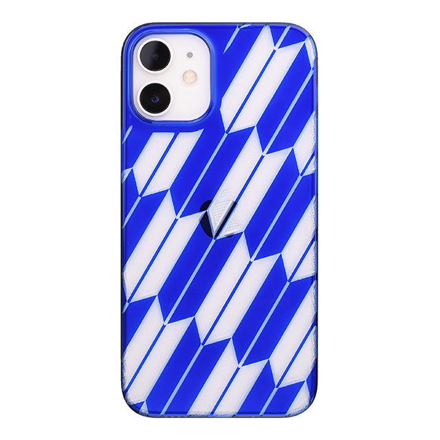 【Web限定】Air Jacket “kiriko” for iPhone12 mini 矢絣 (瑠璃)