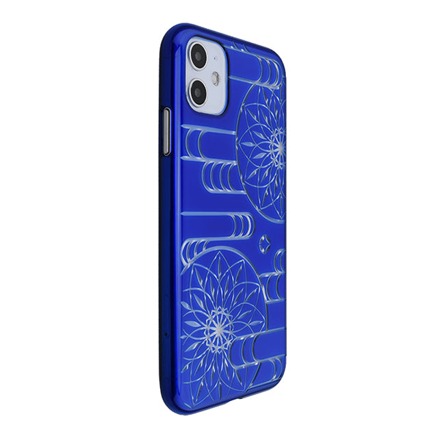 【Web限定】Air Jacket “kiriko” for iPhone11 エ霞に鞠 (瑠璃)