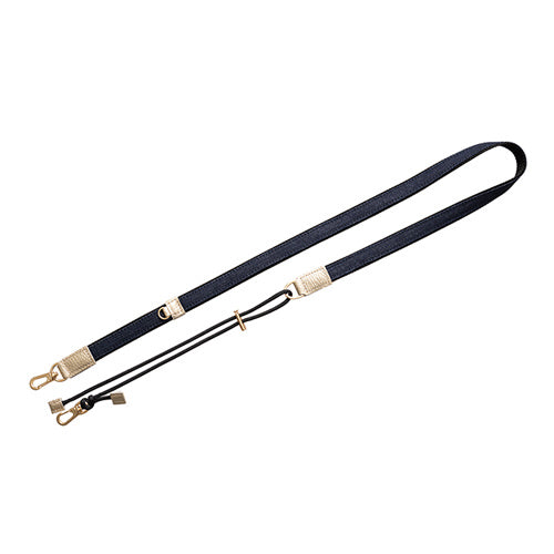 【WEB限定】P.S.SHOULDER STRAP【デニム】幅 20mm(濃紺×黒)