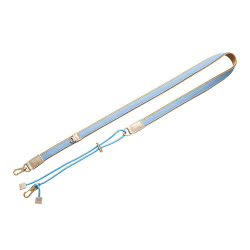 【WEB限定】P.S.SHOULDER STRAP【デニム】幅 20mm(ブリーチ×ベージュ)