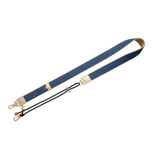 【WEB限定】P.S.SHOULDER STRAP【デニム】幅 30mm(フェード×ベージュ)