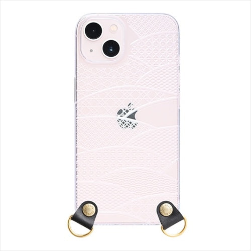 【Web限定】Air Jacket kiriko CB for iPhone 15 Plus 千代柄(扇)(クリア)