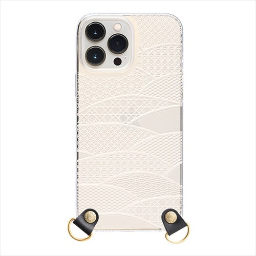 【Web限定】Air Jacket kiriko CB for iPhone 15 Pro Max 千代柄(扇)(クリア)