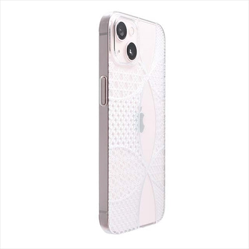 【Web限定】Air Jacket "kiriko" for iPhone 14 千代柄(七宝)(クリア)