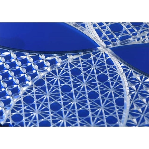 【Web限定】Air Jacket "kiriko" for iPhone 14 Pro 千代柄(七宝)(瑠璃)