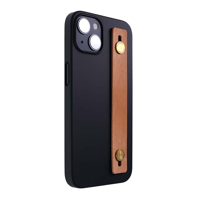 【Web限定】AirJacket Leather Band A(Black) iPhone 13 (Camel)