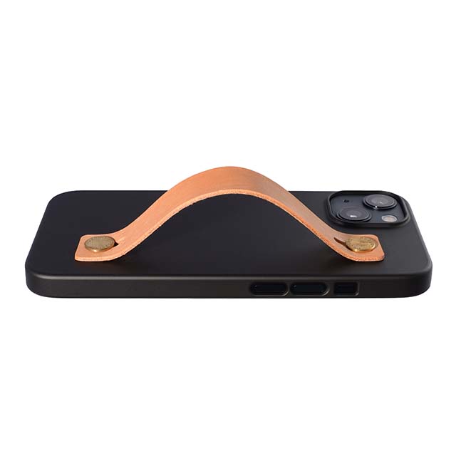 【Web限定】AirJacket Leather Band A(Black) iPhone 13 (Camel)