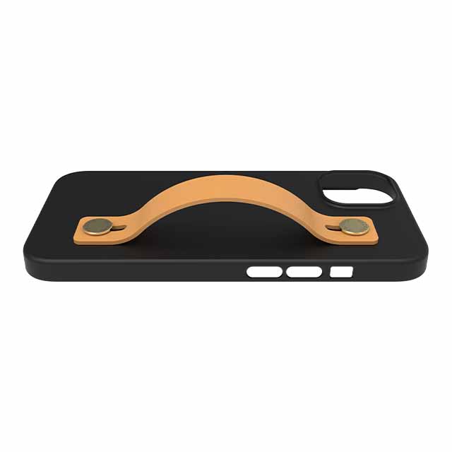 【Web限定】AirJacket Leather Band A(Black) iPhone 13 (Camel)