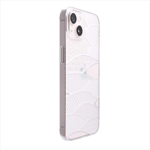 【Web限定】Air Jacket "kiriko" for iPhone 15 千代柄(扇)(クリア)
