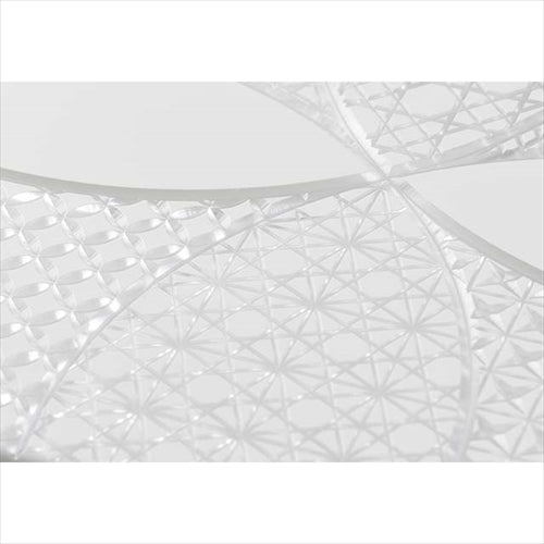 【Web限定】Air Jacket "kiriko" for iPhone 15 Plus 千代柄(七宝)(ピュアホワイト)