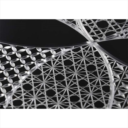 【Web限定】Air Jacket "kiriko" for iPhone 15 Plus 千代柄(七宝)(ピアノブラック)