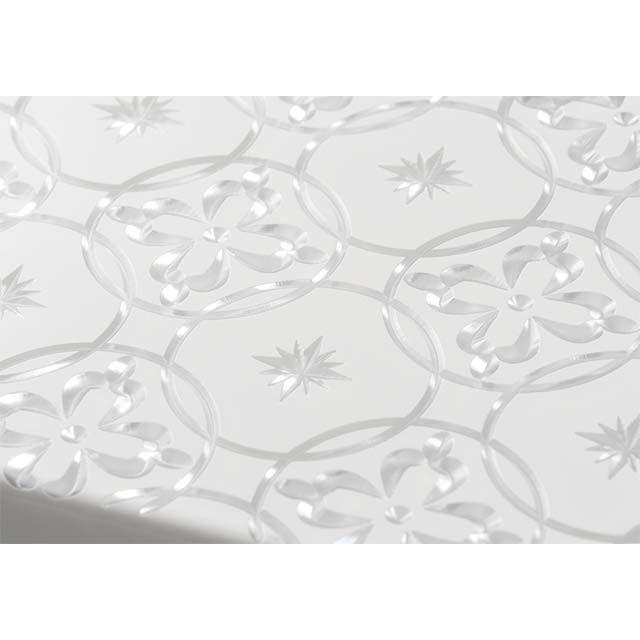 【Web限定】Air Jacket "kiriko" for iPhone 13 Pro Max 七宝に花十字 (ピュアホワイト)