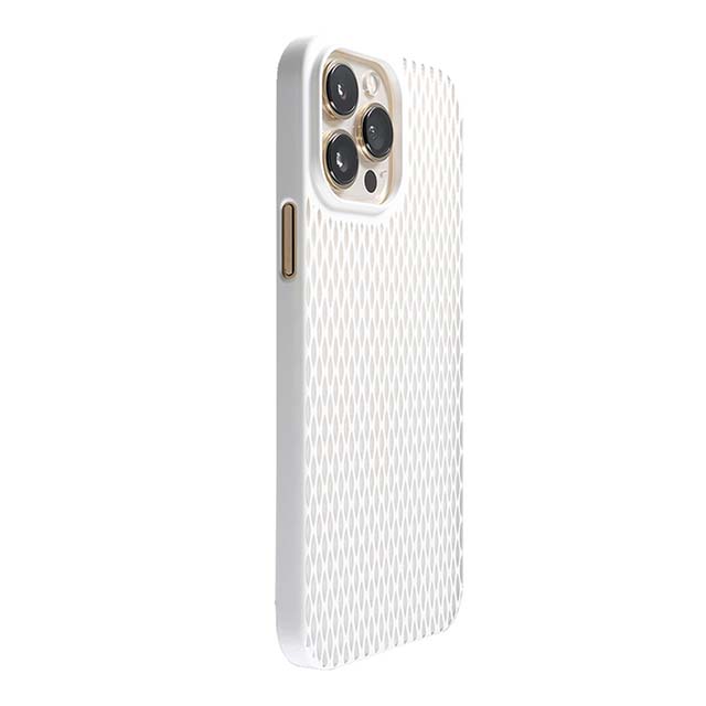 【Web限定】Air Jacket "kiriko" for iPhone 13 Pro Max 米つなぎ (ピュアホワイト)