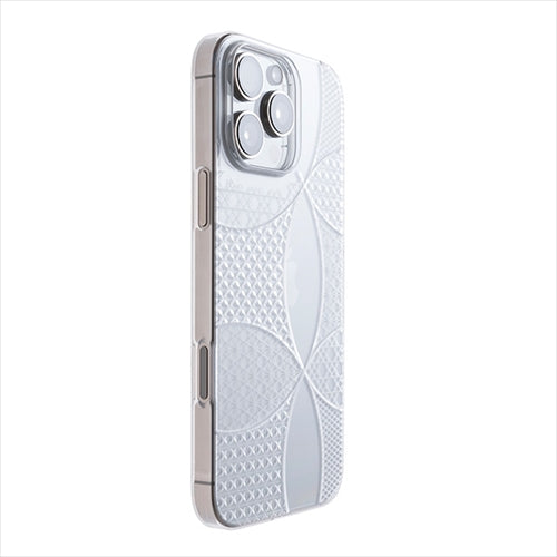 【Web限定】Air Jacket "kiriko" for iPhone 16 Pro Max 千代柄(七宝)(クリア)
