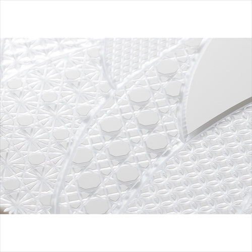 【Web限定】Air Jacket "kiriko" for iPhone 16 千代柄(扇)(ピュアホワイト)