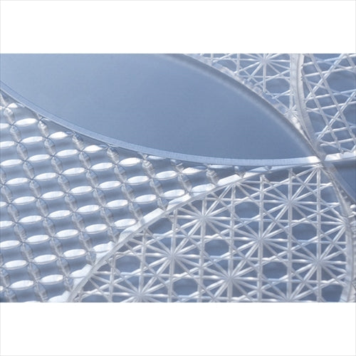 【Web限定】Air Jacket "kiriko" for iPhone 16 Plus 千代柄(七宝)(クリアネイビー)