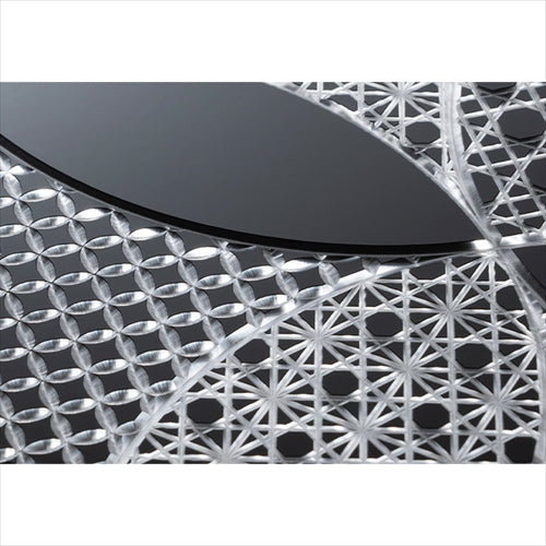 【Web限定】Air Jacket "kiriko" for iPhone 16 Plus 千代柄(七宝)(ピアノブラック)