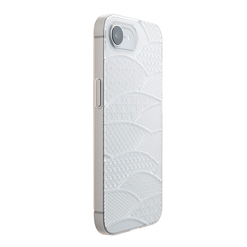 【Web限定】Air Jacket "kiriko" for iPhone 16e 千代柄(扇)(クリア)
