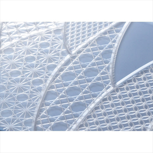 【Web限定】Air Jacket "kiriko" for iPhone 16e 千代柄(扇)(クリアネイビー)