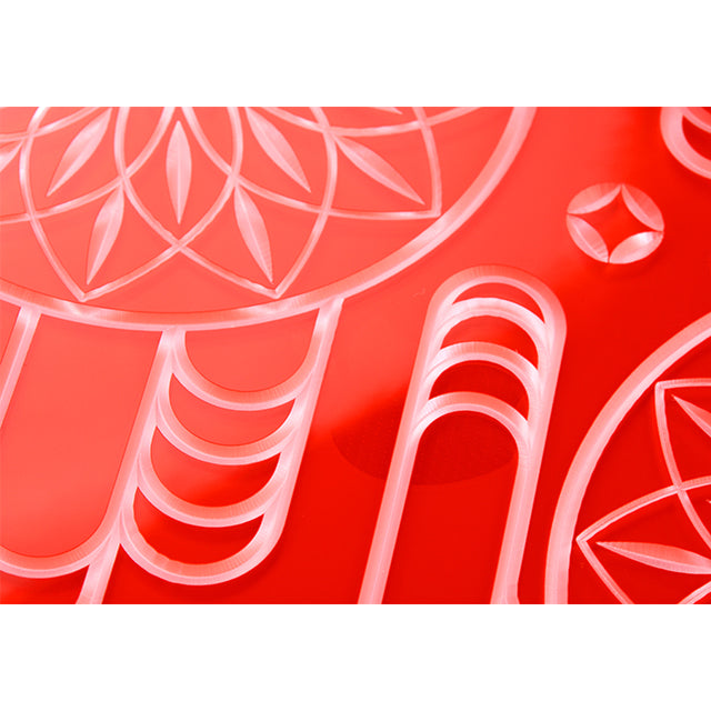 【Web限定】Air Jacket “kiriko” for iPhone12 mini エ霞に鞠 (紅)