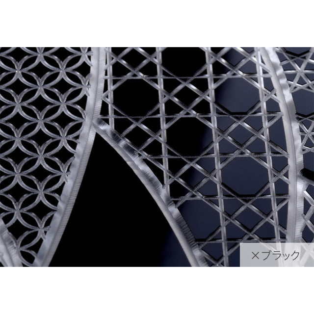 【Web限定】Air Jacket “kiriko” for iPhone XR 千代柄 (扇) ピアノブラック