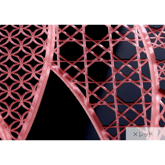 【Web限定】Air Jacket “kiriko” for iPhone XR 千代柄 (扇) ピアノブラック