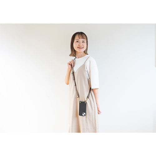 【WEB限定】P.S.SHOULDER STRAP【レザー】(ブロンズ )