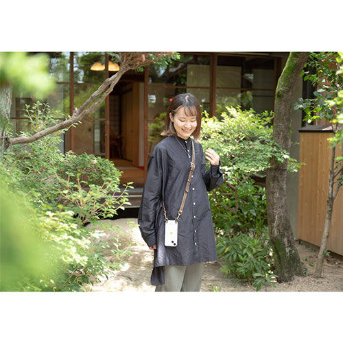 【WEB限定】P.S.SHOULDER STRAP【レザー】(ブロンズ )