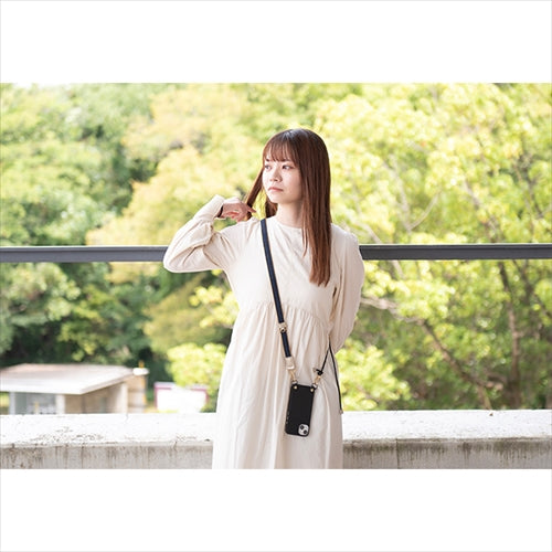 【WEB限定】P.S.SHOULDER STRAP【デニム】幅 20mm(濃紺×ベージュ)