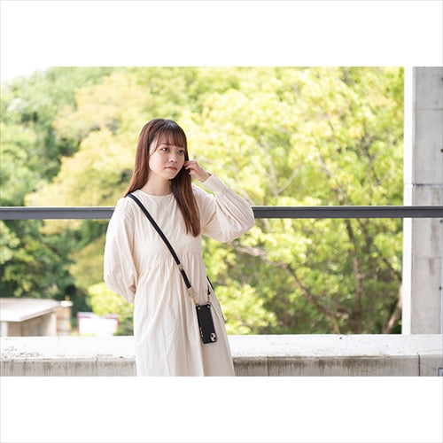 【WEB限定】P.S.SHOULDER STRAP【デニム】幅 20mm(濃紺×ベージュ)