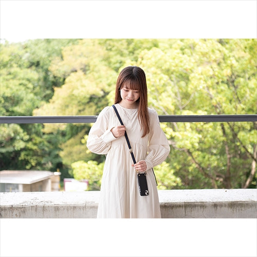 【WEB限定】P.S.SHOULDER STRAP【デニム】幅 20mm(濃紺×ベージュ)