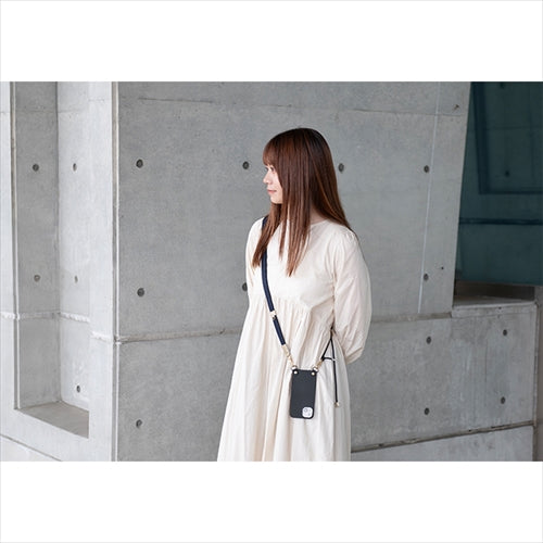 【WEB限定】P.S.SHOULDER STRAP【デニム】幅 20mm(濃紺×黒)