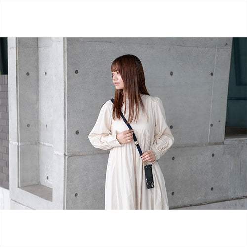 【WEB限定】P.S.SHOULDER STRAP【デニム】幅 20mm(濃紺×黒)