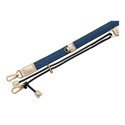 【WEB限定】P.S.SHOULDER STRAP【デニム】幅 20mm(フェード×グリーン)