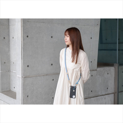 【WEB限定】P.S.SHOULDER STRAP【デニム】幅 20mm(ブリーチ×ベージュ)