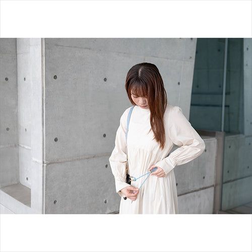 【WEB限定】P.S.SHOULDER STRAP【デニム】幅 20mm(ブリーチ×ベージュ)