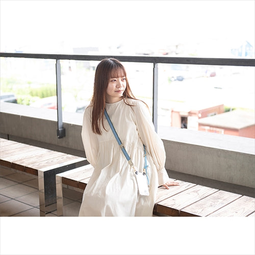 【WEB限定】P.S.SHOULDER STRAP【デニム】幅 20mm(ブリーチ×グリーン)