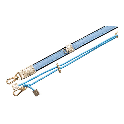 【WEB限定】P.S.SHOULDER STRAP【デニム】幅 20mm(ブリーチ×黒)