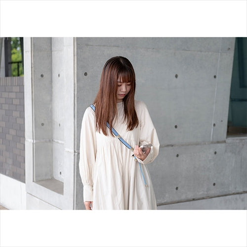 【WEB限定】P.S.SHOULDER STRAP【デニム】幅 20mm(ブリーチ×黒)