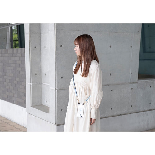 【WEB限定】P.S.SHOULDER STRAP【デニム】幅 20mm(ブリーチ×黒)