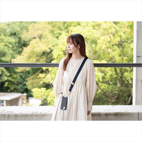 【WEB限定】P.S.SHOULDER STRAP【デニム】幅 30mm(濃紺×グリーン)