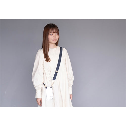 【WEB限定】P.S.SHOULDER STRAP【デニム】幅 30mm(濃紺×黒)