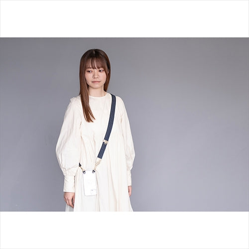 【WEB限定】P.S.SHOULDER STRAP【デニム】幅 30mm(濃紺×黒)