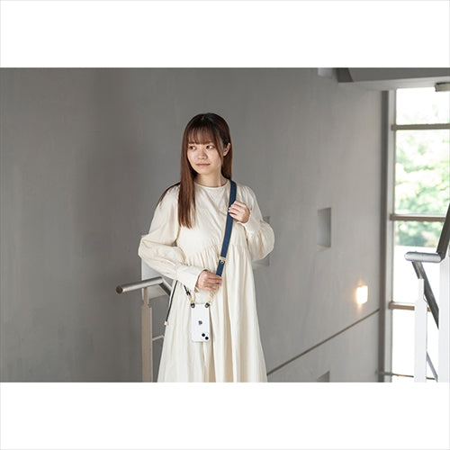 【WEB限定】P.S.SHOULDER STRAP【デニム】幅 30mm(フェード×ベージュ)