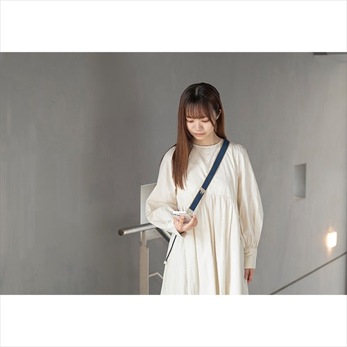 【WEB限定】P.S.SHOULDER STRAP【デニム】幅 30mm(フェード×ベージュ)