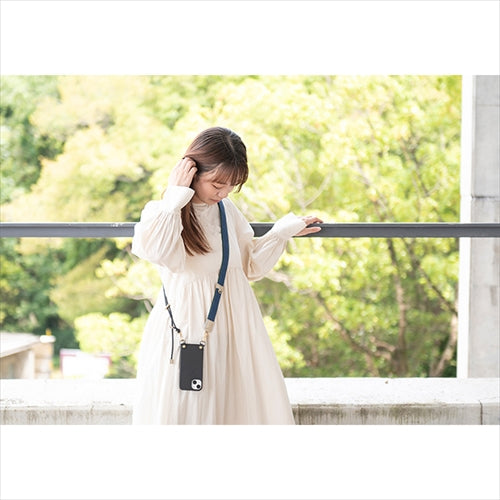 【WEB限定】P.S.SHOULDER STRAP【デニム】幅 30mm(フェード×グリーン)