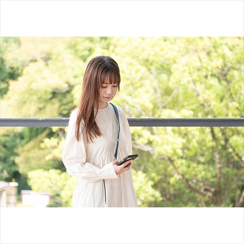 【WEB限定】P.S.SHOULDER STRAP【デニム】幅 30mm(フェード×グリーン)