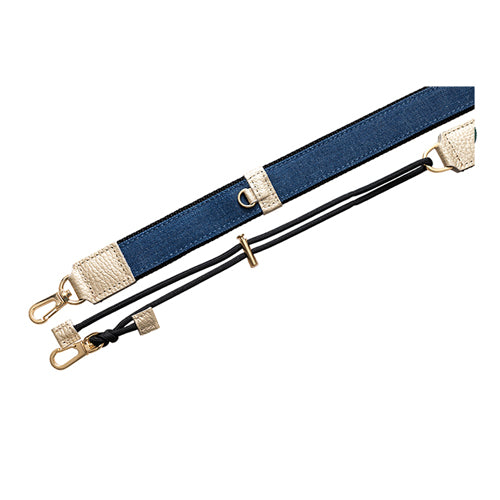 【WEB限定】P.S.SHOULDER STRAP【デニム】幅 30mm(フェード×黒)