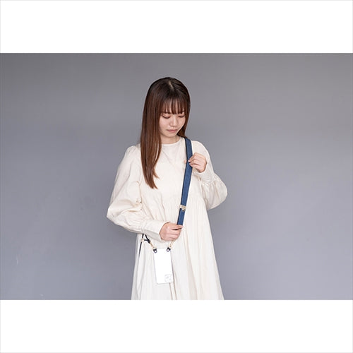 【WEB限定】P.S.SHOULDER STRAP【デニム】幅 30mm(フェード×黒)