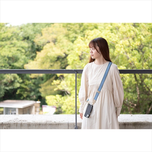 【WEB限定】P.S.SHOULDER STRAP【デニム】幅 30mm(ブリーチ×グリーン)